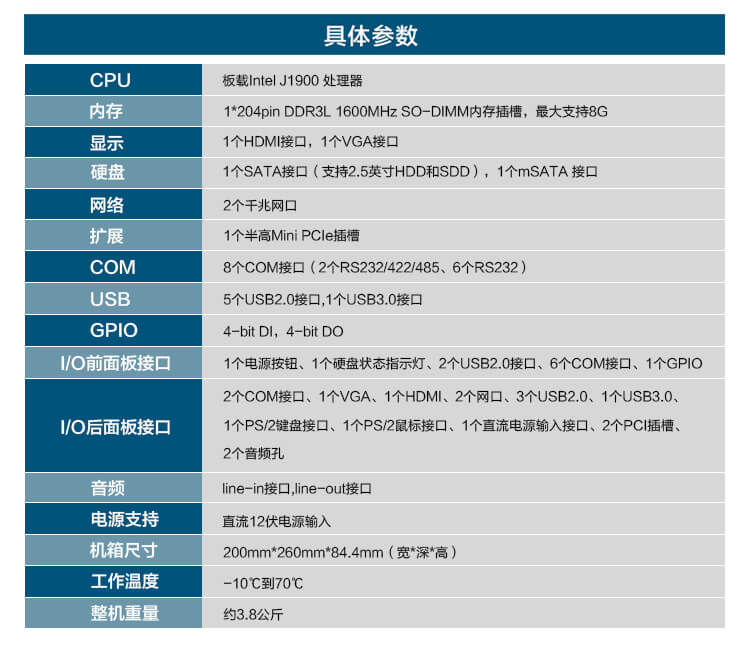 無風扇嵌入式工控機