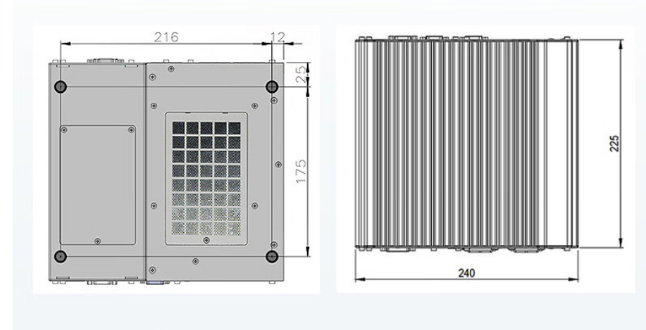 從中可以看出.DTB-3116-Q370的尺寸優(yōu)勢明顯，具有薄款機身，機內結構緊湊，占用空間小，節(jié)省為用戶更多空間。。與此同時這款工控機重量輕，攜帶、搬運便利。