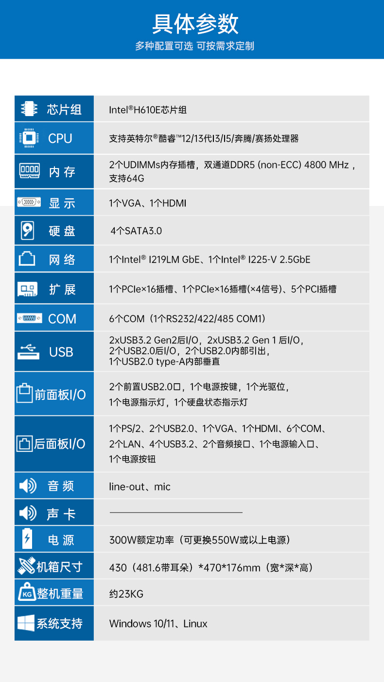 酷睿13代主機(jī),4U工控機(jī)廠家,DT-610X-WH610MA.jpg