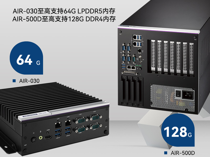 研華高性能邊緣計算工控機,搬運機器人導航分析ai解決方案,AIR-030